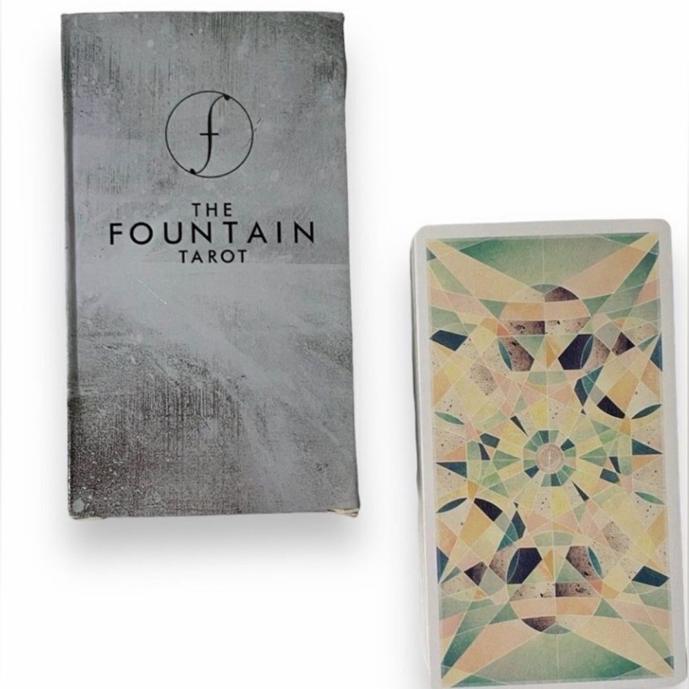 THE FOUNTAIN TAROT | Modern Geometric Abstract Art | 78-Card Tarot Deck NWT